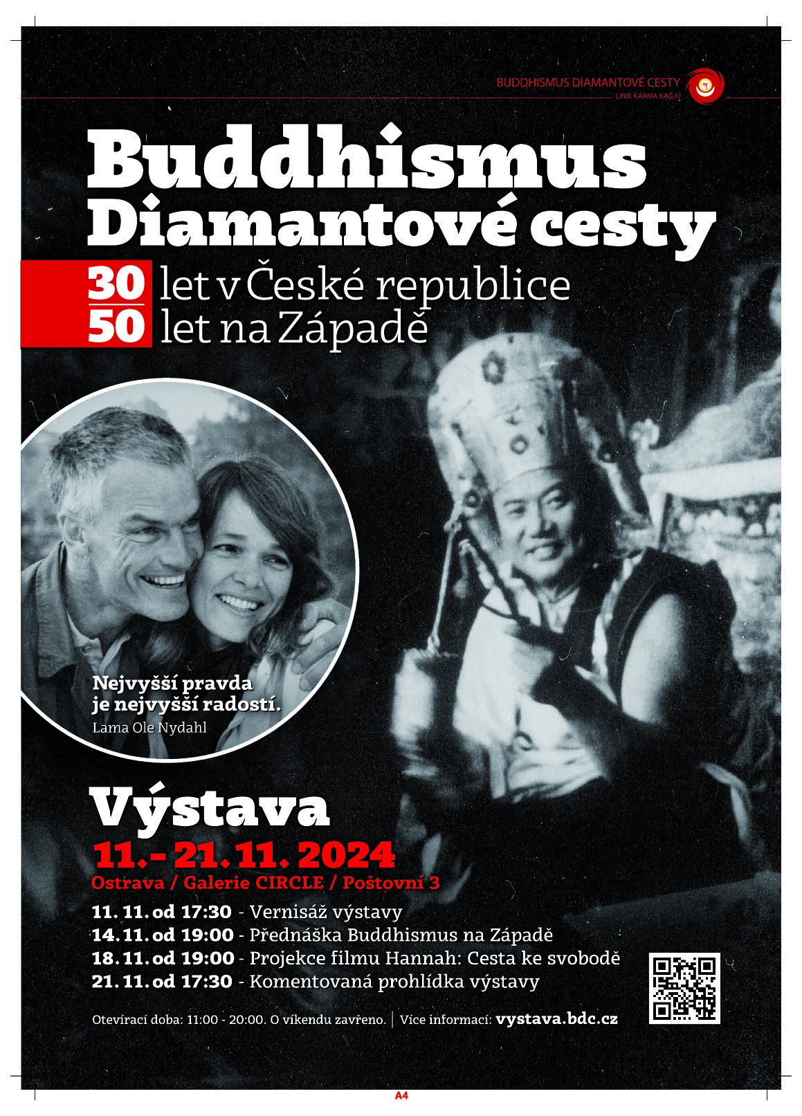 Pozvánka na výstavu  „BUDDHISMUS – Diamantové cesty“  11.-21.11.2024